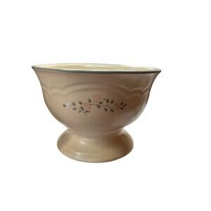 Vintage Pfaltzgraff Remembrance 6 x 4 1/2 footed bowl No chip or flaws‎